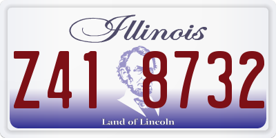 IL license plate Z418732