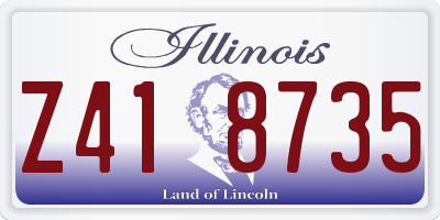 IL license plate Z418735