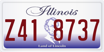 IL license plate Z418737