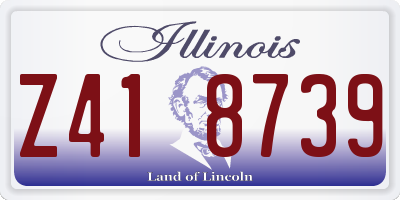 IL license plate Z418739