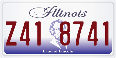 IL license plate Z418741