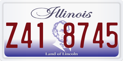 IL license plate Z418745