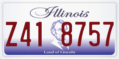 IL license plate Z418757