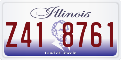 IL license plate Z418761