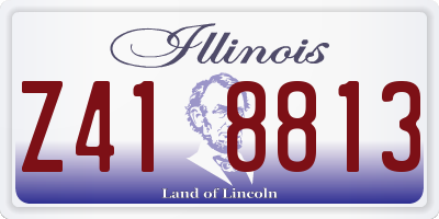 IL license plate Z418813