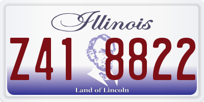 IL license plate Z418822