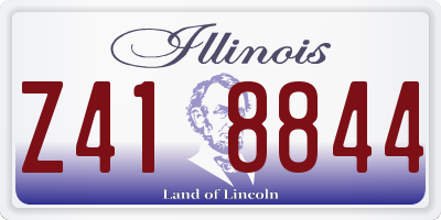 IL license plate Z418844