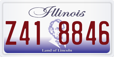 IL license plate Z418846