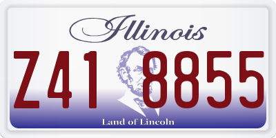 IL license plate Z418855