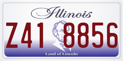 IL license plate Z418856