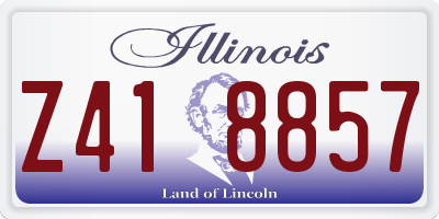IL license plate Z418857