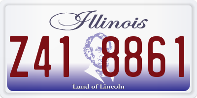 IL license plate Z418861