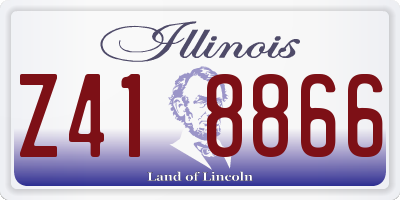 IL license plate Z418866