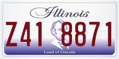 IL license plate Z418871