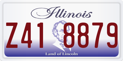 IL license plate Z418879