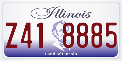 IL license plate Z418885