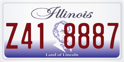 IL license plate Z418887