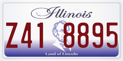 IL license plate Z418895
