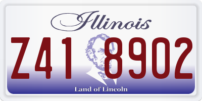 IL license plate Z418902
