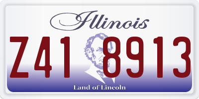 IL license plate Z418913