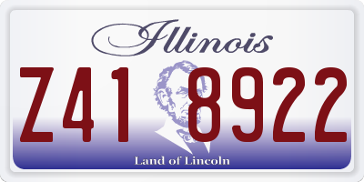 IL license plate Z418922