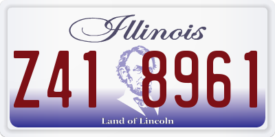 IL license plate Z418961
