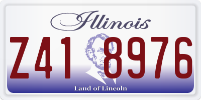 IL license plate Z418976