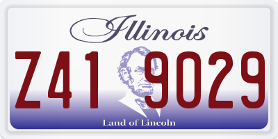 IL license plate Z419029