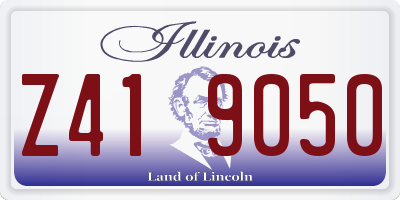 IL license plate Z419050