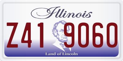IL license plate Z419060