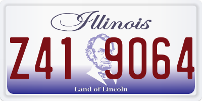 IL license plate Z419064