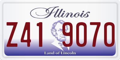IL license plate Z419070