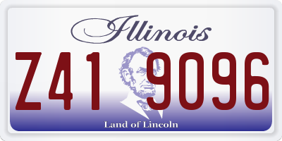 IL license plate Z419096