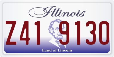 IL license plate Z419130