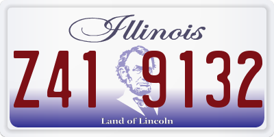 IL license plate Z419132