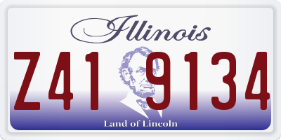 IL license plate Z419134
