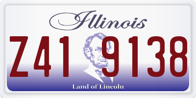 IL license plate Z419138