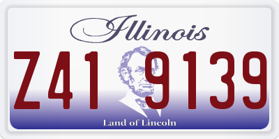 IL license plate Z419139