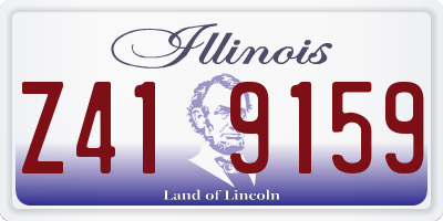 IL license plate Z419159