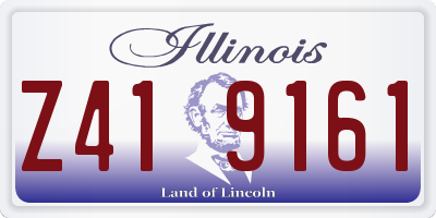 IL license plate Z419161