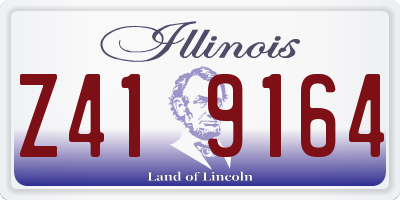 IL license plate Z419164