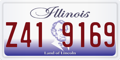 IL license plate Z419169