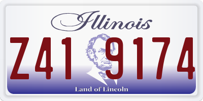 IL license plate Z419174