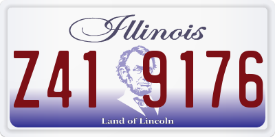 IL license plate Z419176