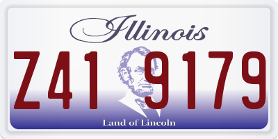IL license plate Z419179