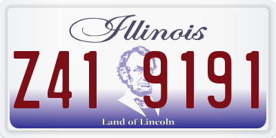 IL license plate Z419191
