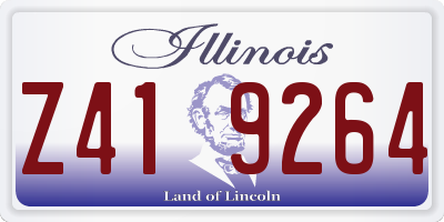 IL license plate Z419264