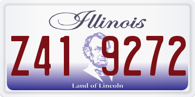 IL license plate Z419272