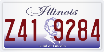 IL license plate Z419284