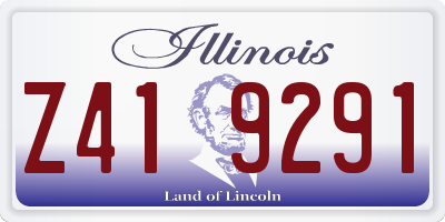 IL license plate Z419291